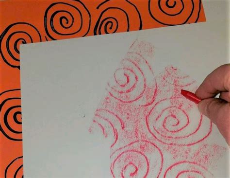 Diy Patterned Rubbing Plates Watercolor Resist Art S S Blog