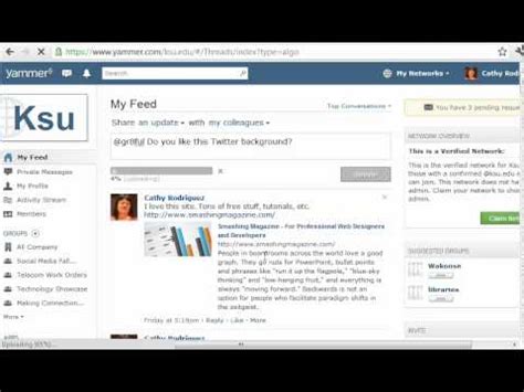 Creating A Post In Yammer YouTube