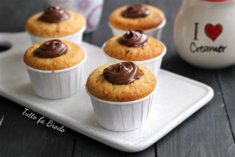 Muffin Alla Nutella Con Cuore Morbido Tutto Fa Brodo In Cucina