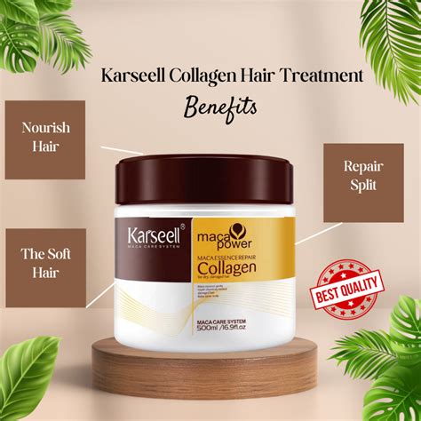 Karseell Collagen Hair Treatment Deep Repair Conditioning, 49% OFF