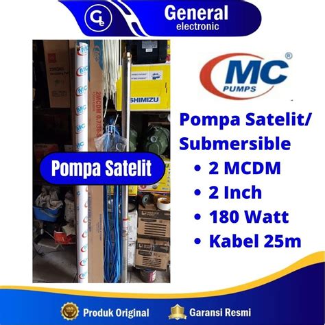 Jual Pompa Satelit Inch Nasional Mc Pump Mcdm Watt Kabel