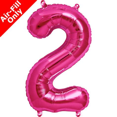 Hot Pink Number 7 Balloon Pink Number Seven Balloon Pink Etsy