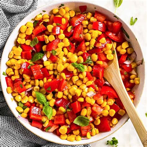 Summer Corn Salad Recipe Savory Nothings