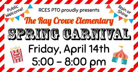 Ray Crowe Elementary Spring Carnival Ray Crowe Elementary Greenwood