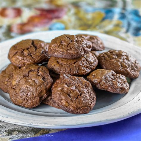 Double Chocolate Drop Cookies Gluten Free The Heritage Cook