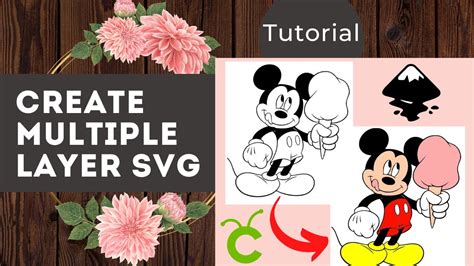 How To Turn A Single Layer Image Into A Multiple Layer Svg I Cricut I Inkscape Youtube