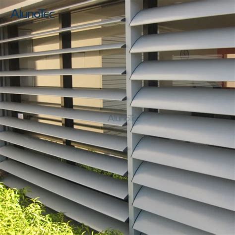 Fence Airfoil Aluminum Architectural Sun Shade Louver Aluminum Fence