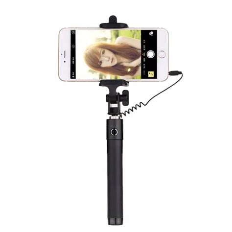 Luxury Extendable Folding Wired Selfi Self Selfie Stick Monopod For