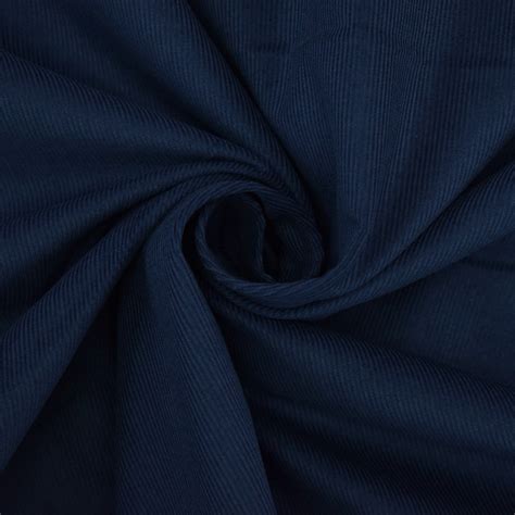 Fine Corduroy Sopo Dark Blue Fabrics Hemmers