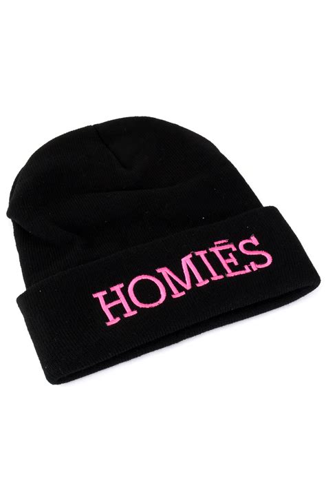 Embroidered Homies Beanie Hair Accessories