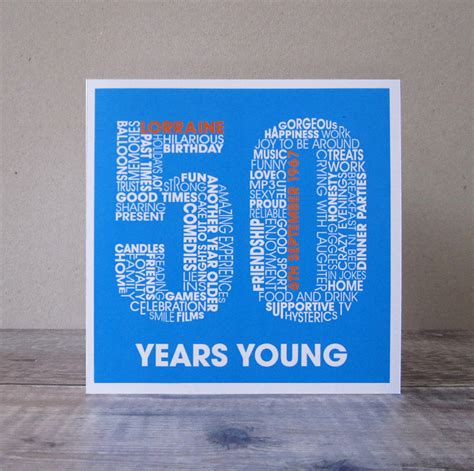 50Th Birthday Cards - 50th Birthday Card - By Your Age - QBAMBOO ...