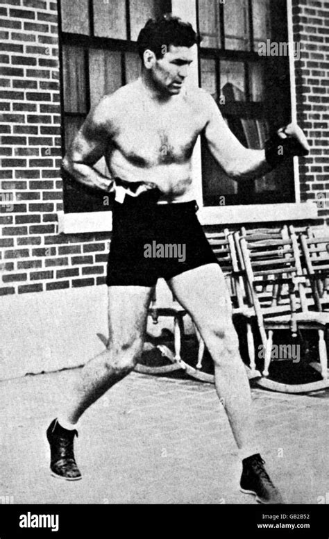 Boxing Jack Dempsey Former World Heavyweight Champion Stock Photo Alamy