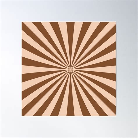 Nude Colors Sun Rays Pattern Poster Wall Art Modern Wall Decor For Living Room Bedroom 30x30
