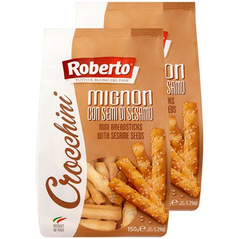Roberto Crocchini mini kenyérrúd szezámos, 2 x 150 g - eMAG.hu