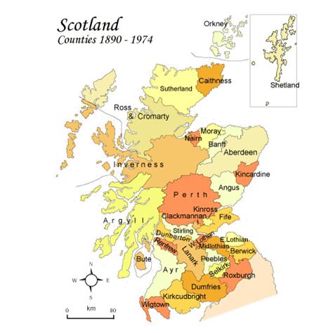 Importancia derrota compensar map of scotland counties Categoría ola ...