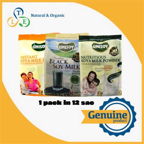 UNISOY NUTRITIOUS SOYA MILK BLACK SOY MILK POWDER SACHETS Shopee