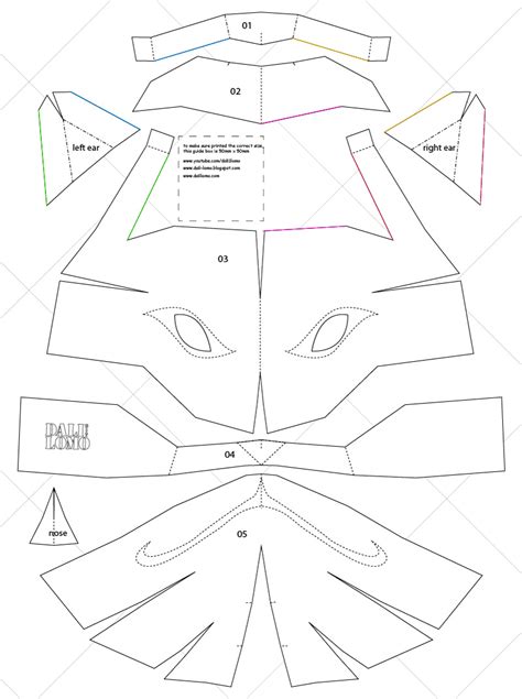 How to DIY Kakashi Anbu Mask - Cardboard Naruto Cosplay (PDF Template)