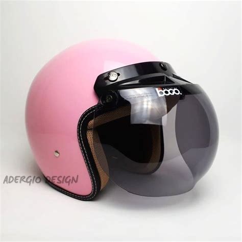 Jual Helm Bogo Pink Glossy Full Cat Retro Klasik Kaca Bogo Ori Di Lapak