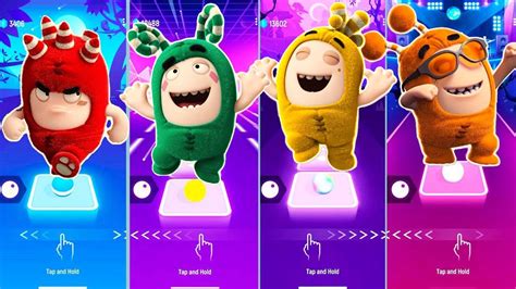 Oddbods Slick Oddbods Fuse Oddbods Zee Oddbods Bubbles Tiles