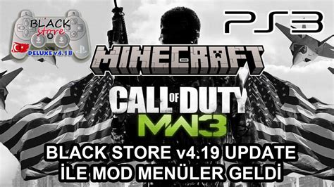 PS3 BLACK STORE v4 19 UPDATE İLE CALL OF DUTY MODERN WARFARE 3 VE