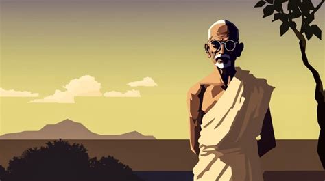 premium photo mahatma gandhi  father  indias independence
