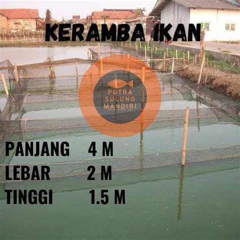 Jual Keramba Hapa Jaring Ikan M X M X M Larva Burayak Anak