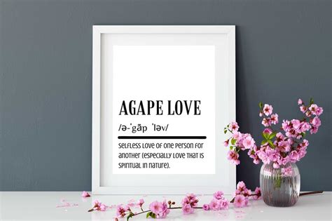 Agape Love Meaning Instant Download Printable Wall Decor | Etsy