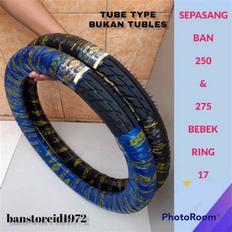 Jual Sepasang 1 Set Ban Luar Motor Bebek 250 275 Atau 70 90 80