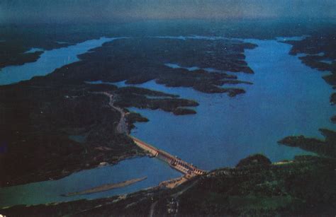 Bagnell Dam Aerial View Lake Of The Ozarks Missouri SDLOTU