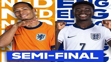 Susunan Pemain Inggris Vs Belanda Semifinal Euro Kedua Tim