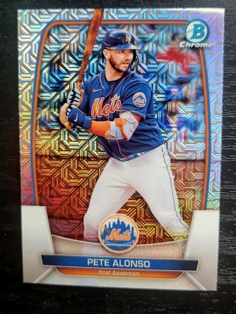 Bowman Chrome Mega Box Mojo Refractor Pete Alonso Mets Ebay