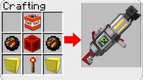 How To Craft A Super Machine Gun In Minecraft Secret Recipe