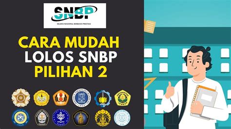 Cara Mudah Lolos Snbp Di Pilihan 2 Tahun 2023 Youtube