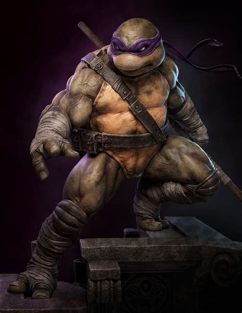 Donatello Las Tortugas Ninja Adolescentes Mutantes Thiago Ríos Fondo