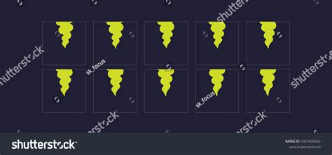 Sk Smoke Animation Fx Sprite Sheet Stock Vector (Royalty Free ...