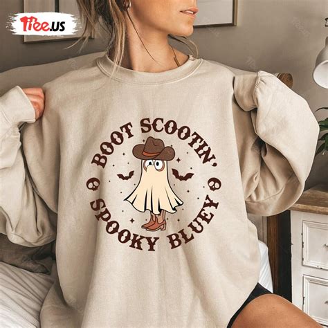 Boot Scootin Spooky Bluey Shirt Western Halloween Tee Walmart