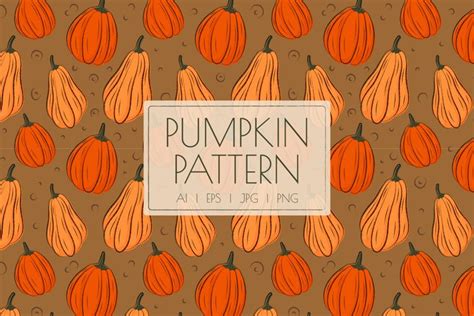 vector pumpkin seamless pattern