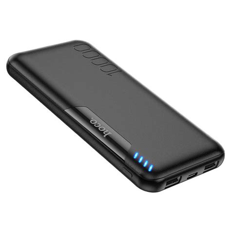 ᐉ Повербанк Hoco J82 10W 10000 mAh 2USB/Type-C 2A LED индикатор Черный