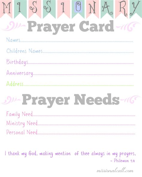 Printable Prayer Request Cards Printable Card Free