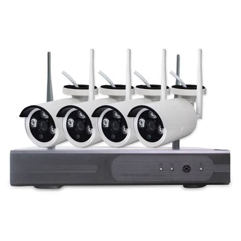 Kit IP WiFi NVR 4 caméras extérieures Enregistreur NVR