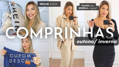 COMPRINHAS SHEIN OUTONO INVERNO PROVEI TODOS OS LOOKS YouTube