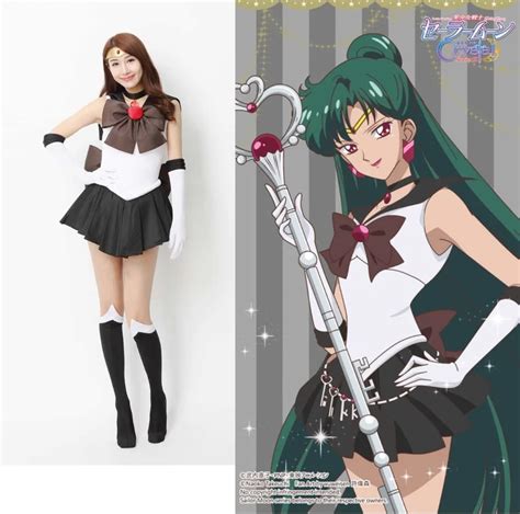 High Quality 2017 New Anime Sailor Moon Cosplay Costume Sailor Pluto Carnaval Halloween Costumes