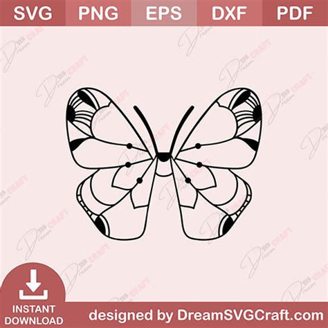 Butterfly Mandala SVG