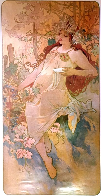 Kniha Alfons Mucha Podzim Antikvari T Praha Karl N