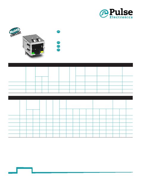 J00-0042NL datasheet(1/3 Pages) PULSE | RoHS peak wave solder ...