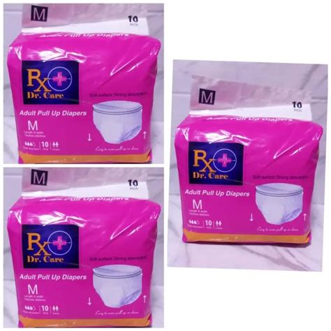 3packs Rx Dr Care Adult Diaper Pull Ups Medium 10pcs Per Pack Lazada Ph