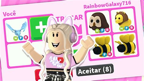 O Que Trocam Por Frost Neon No Adopt Me Roblox Youtube