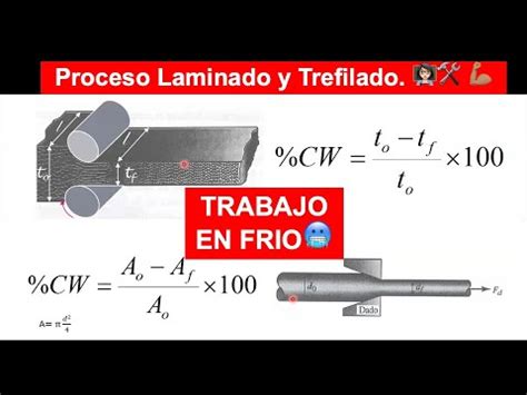 Calcular Porcentaje De Trabajado En Fr O Para Procesos De Trefilado Y