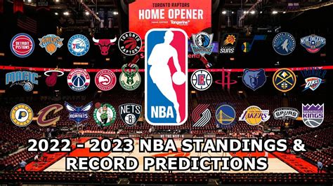 2022 2023 Nba Standings And Record Predictions Youtube