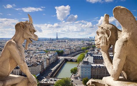 Notre Dame de Paris Gargoyles Gothic France HD Widescreen Wallpapers ...